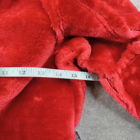 Jordan Craig Coat Kids Small Red Faux Fur Fleece Hooded Parka Jacket 91589K - Picture 6 of 7